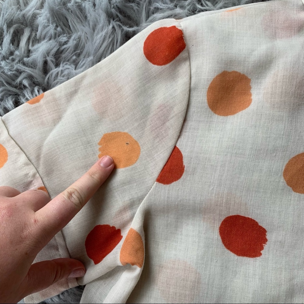 Vintage COS COB Polka Dot 1970’s USA Button Down - Picture 7 of 14